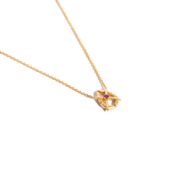 Arsia gold necklace g