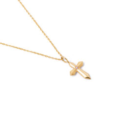 Crucifix gold necklace g