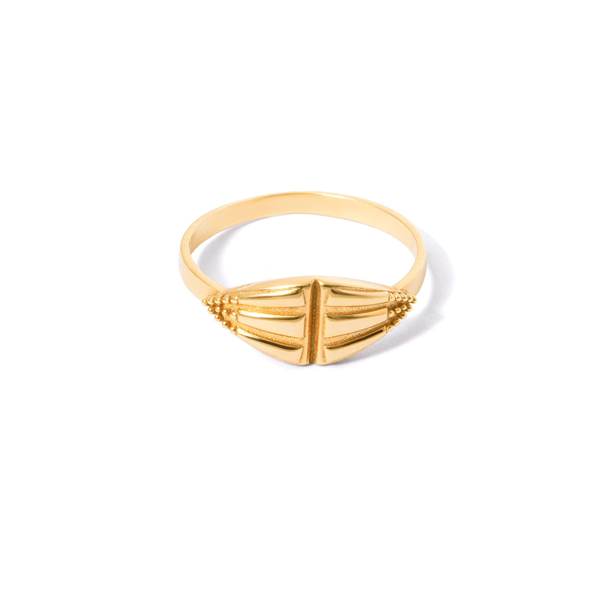 Elisa triangle gold ring g