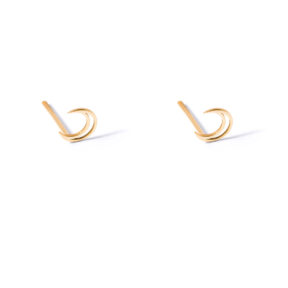 Helma moon gold earrings g
