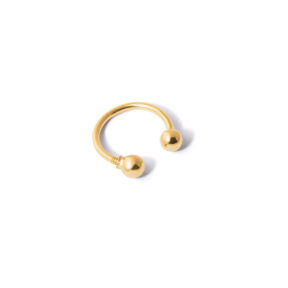 Gold ring piercing g