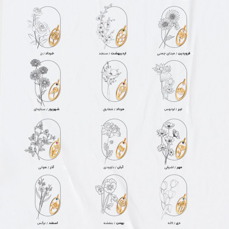 گردنبند طلا گل اشرفی ساین مهر - تصویر 4