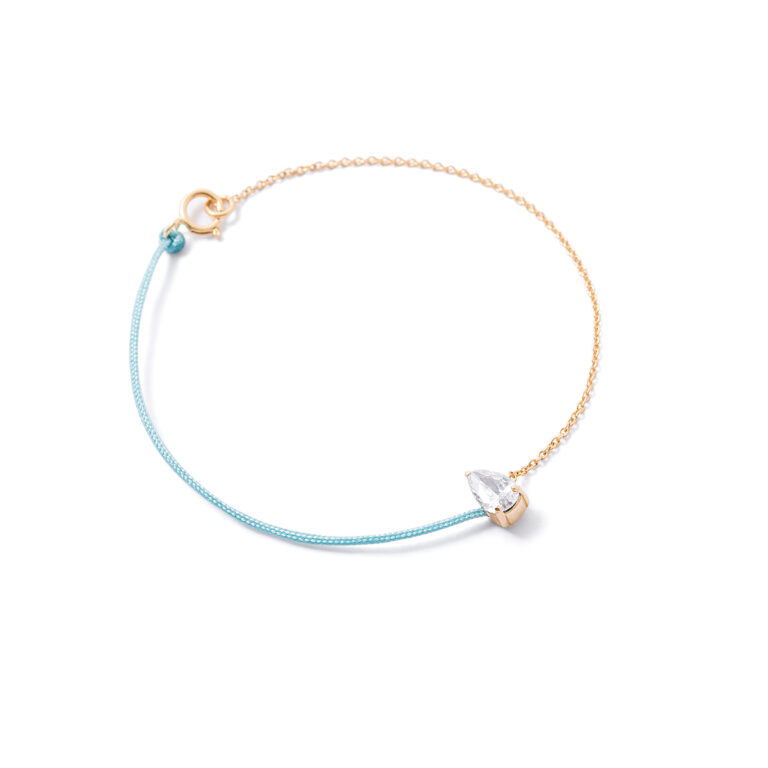 Mahisa blue gold chain bracelet G