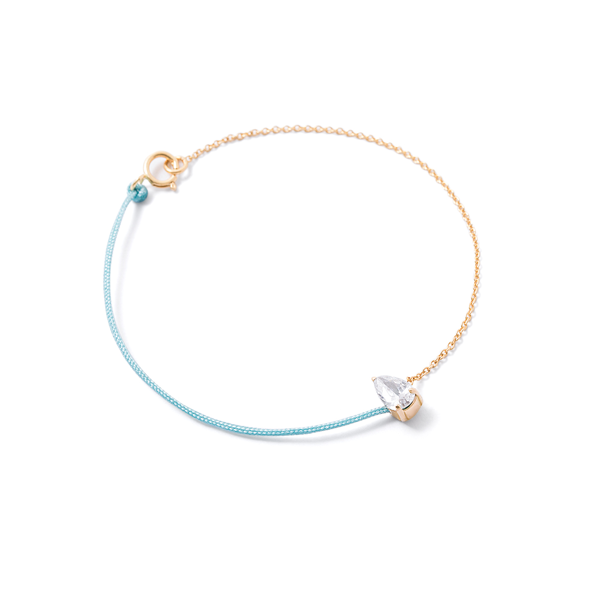 Mahisa blue gold chain bracelet G