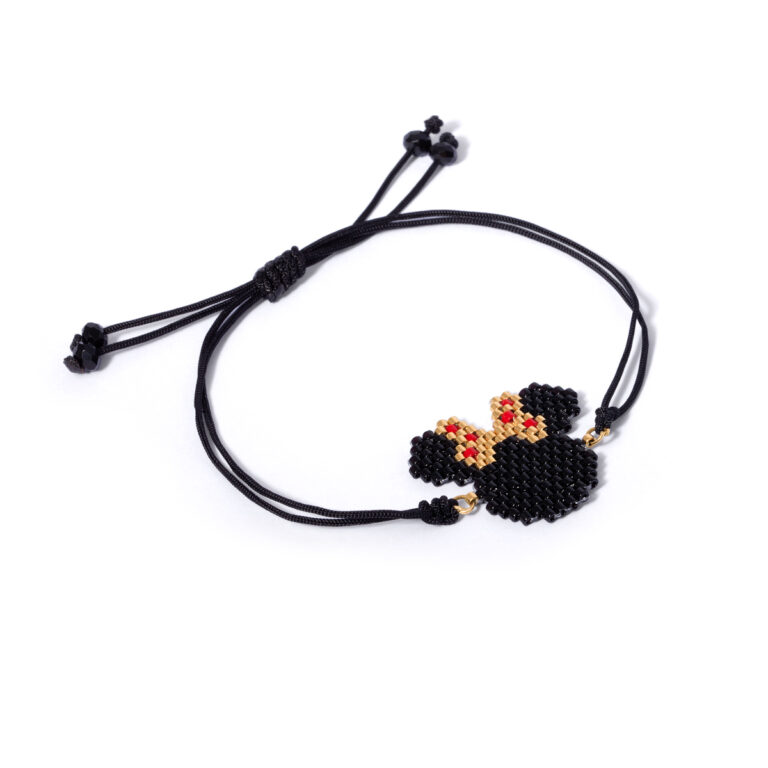 Mickey beaded gold bracelet