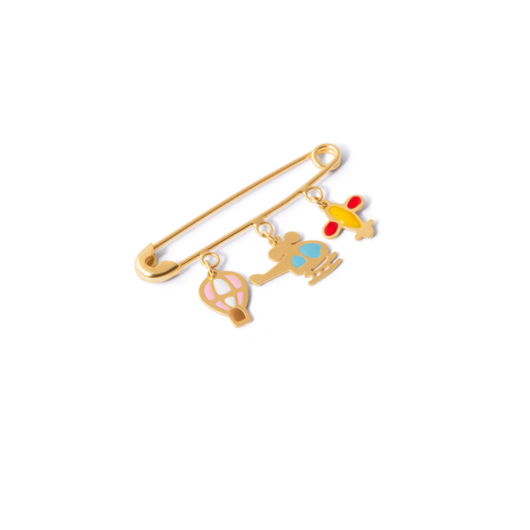 Sky baby gold brooch g