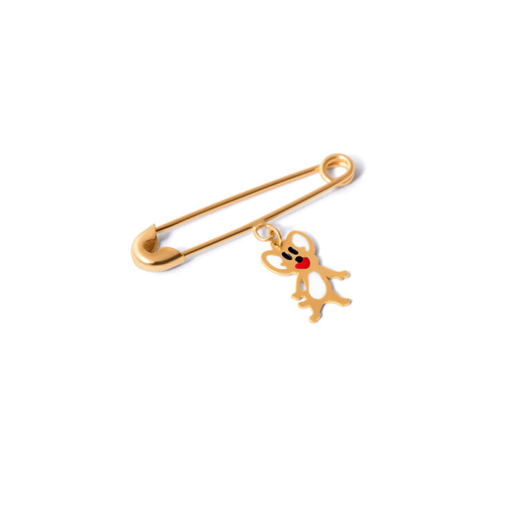 Tom Jerry gold brooch g