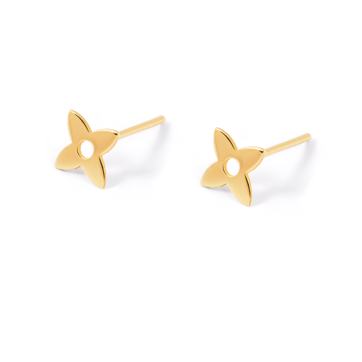 Anyara flower gold earrings g