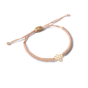 Elia hexagon weave gold bracelet g