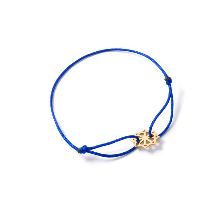 Magen star gold woven bracelet g