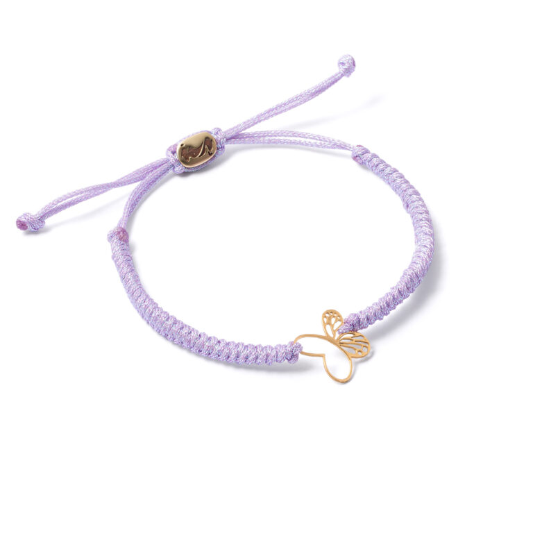 Paprika butterfly woven gold bracelet g