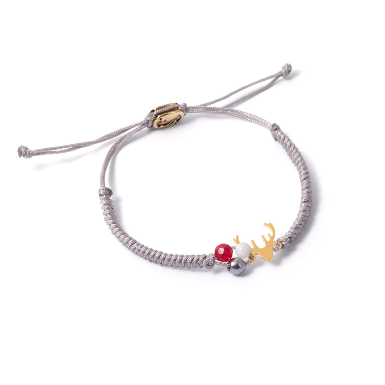 Rudolph deer weave gold bracelet g