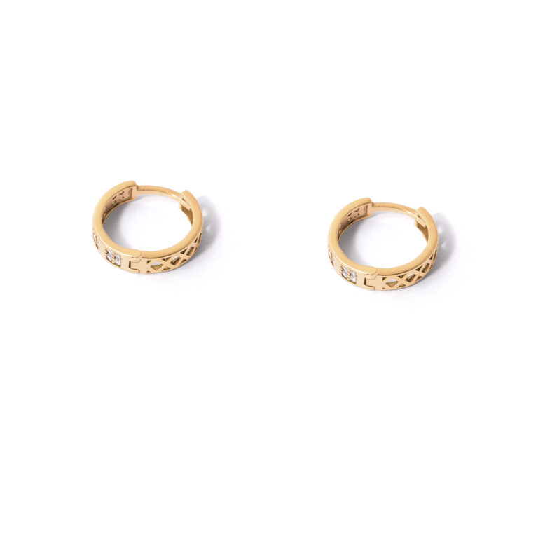 Alka gold hoop earrings g