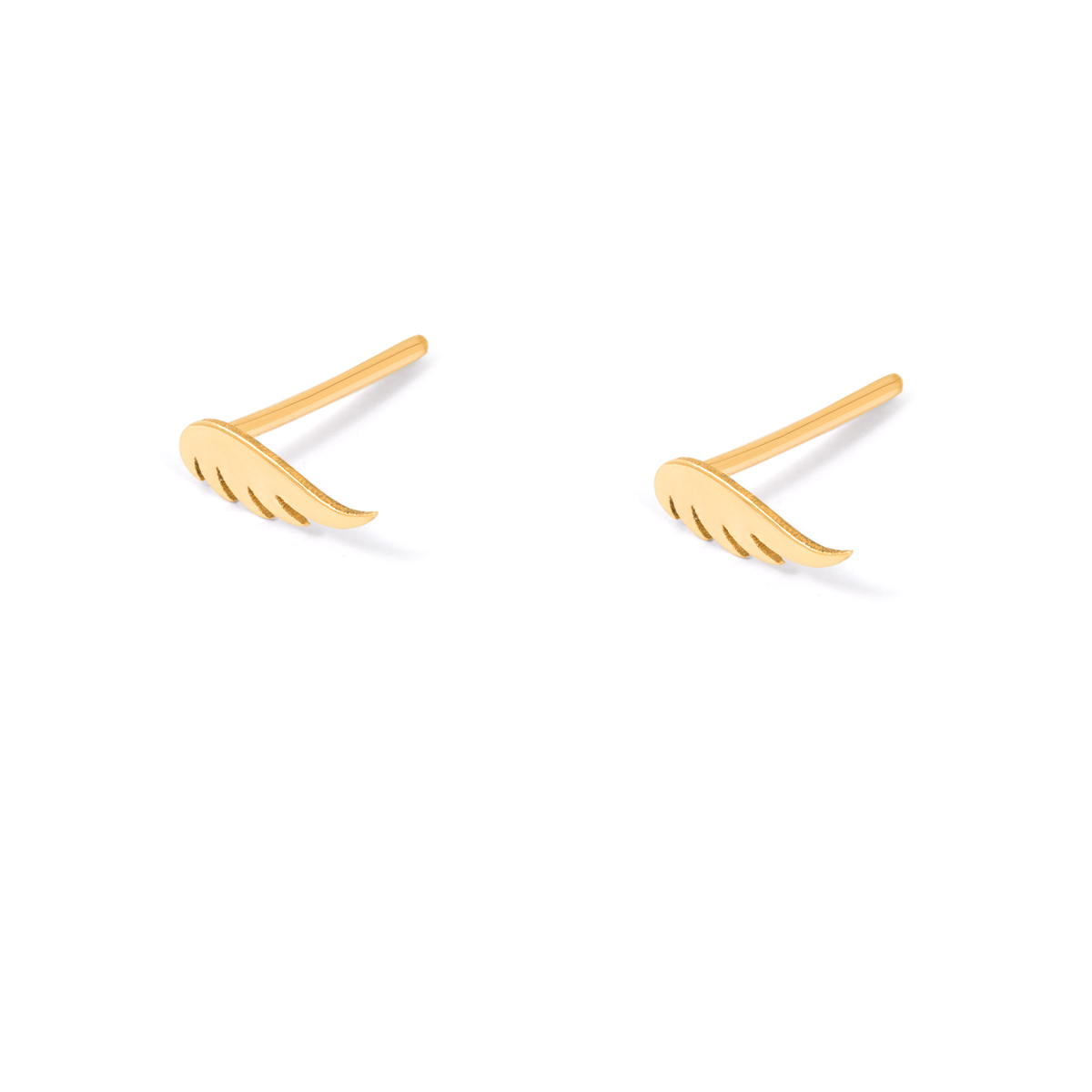Angel wings gold earrings g