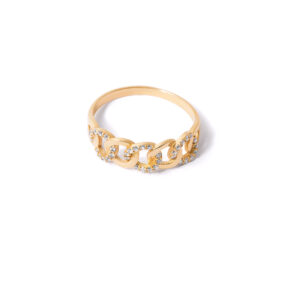 Cartier gold ring with jewels g