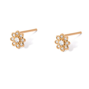 Gilardia flower gold earrings g
