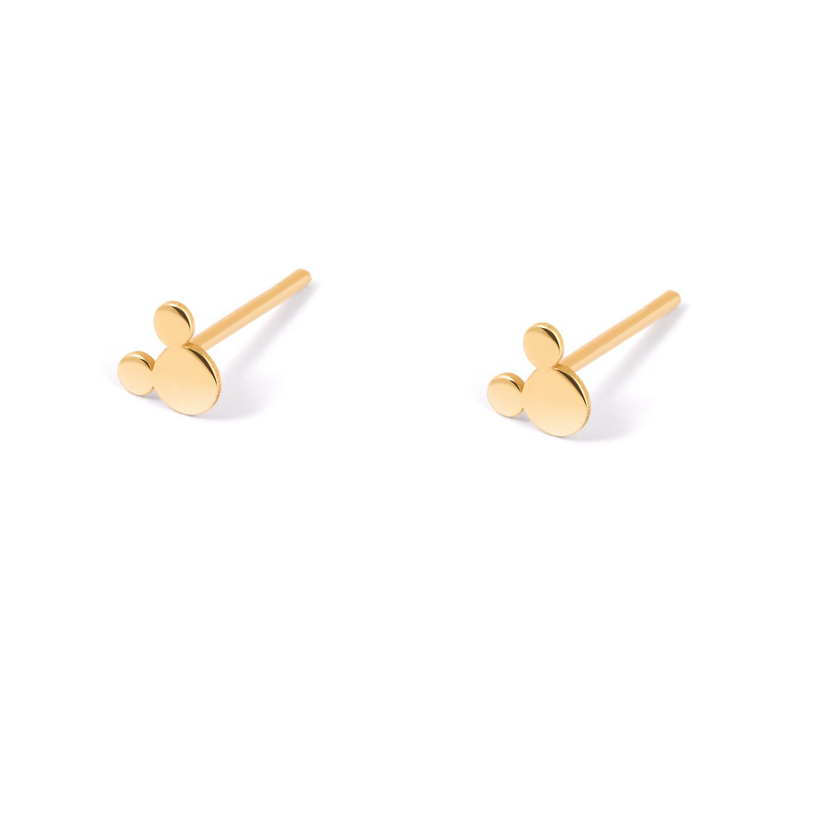 Gold Mickey Mouse earrings g