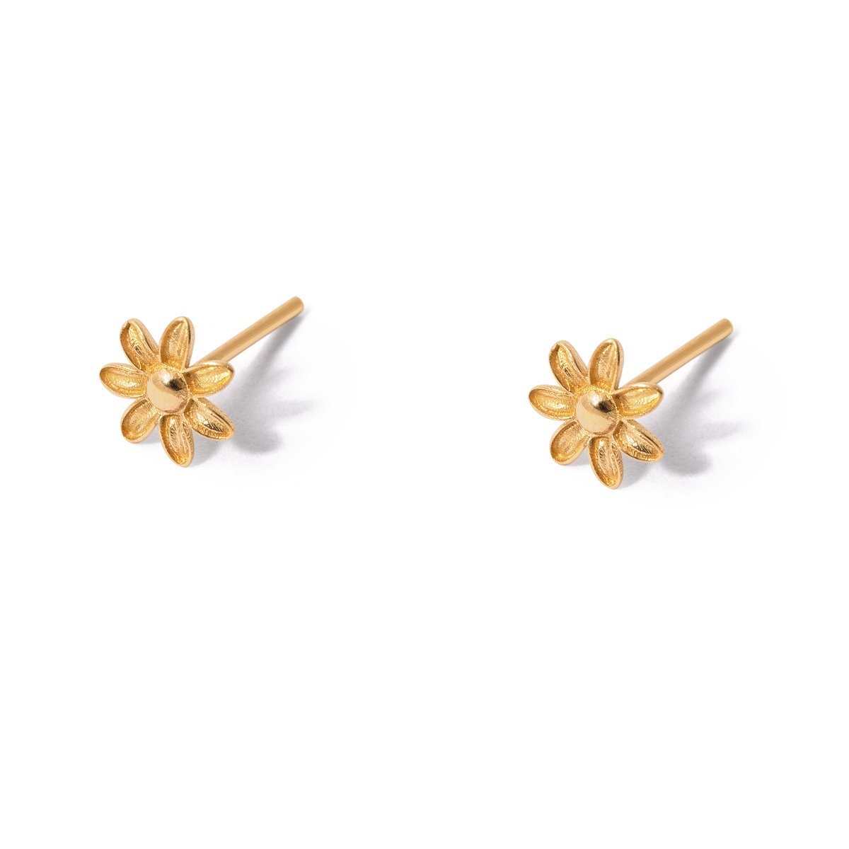 Heliopsis flower gold earrings g