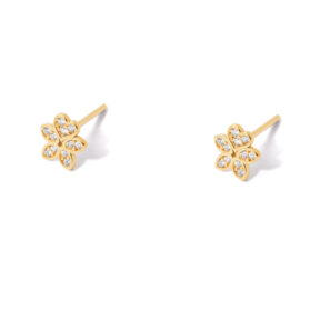 Lian flower gold earrings g
