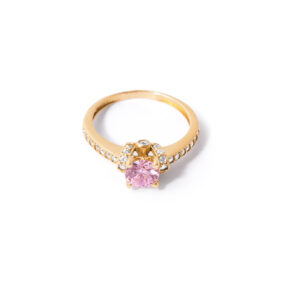 Pink princess gold ring G