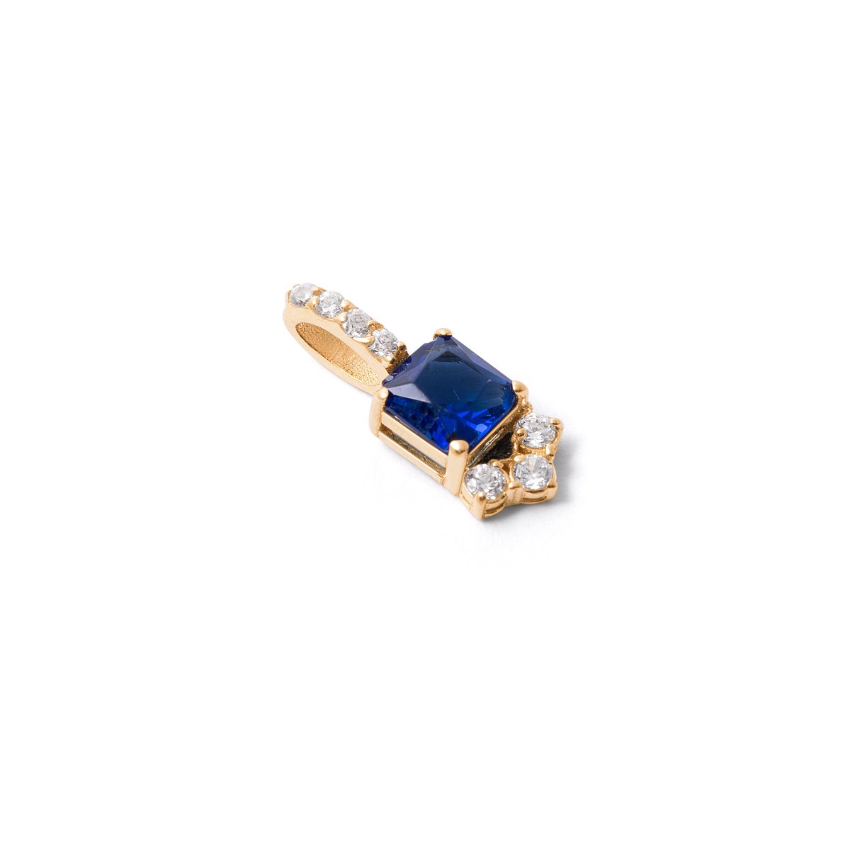 Rira gold pendant in navy blue g