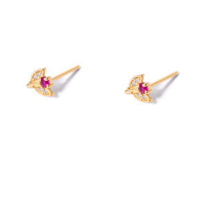 Tulip gold earrings G
