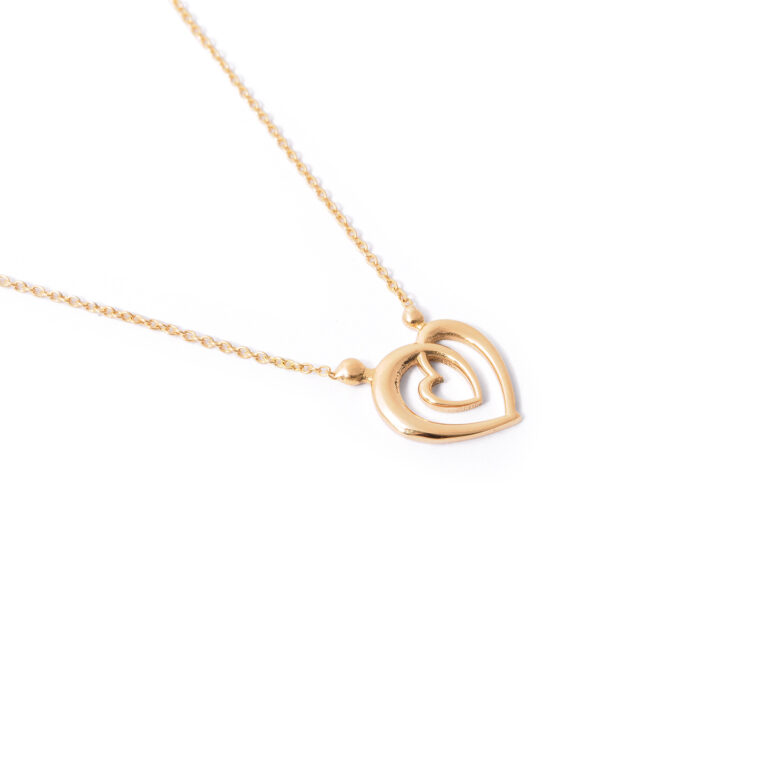 Veronic heart gold necklace g