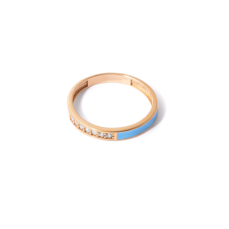 Yesna enamel gold ring g