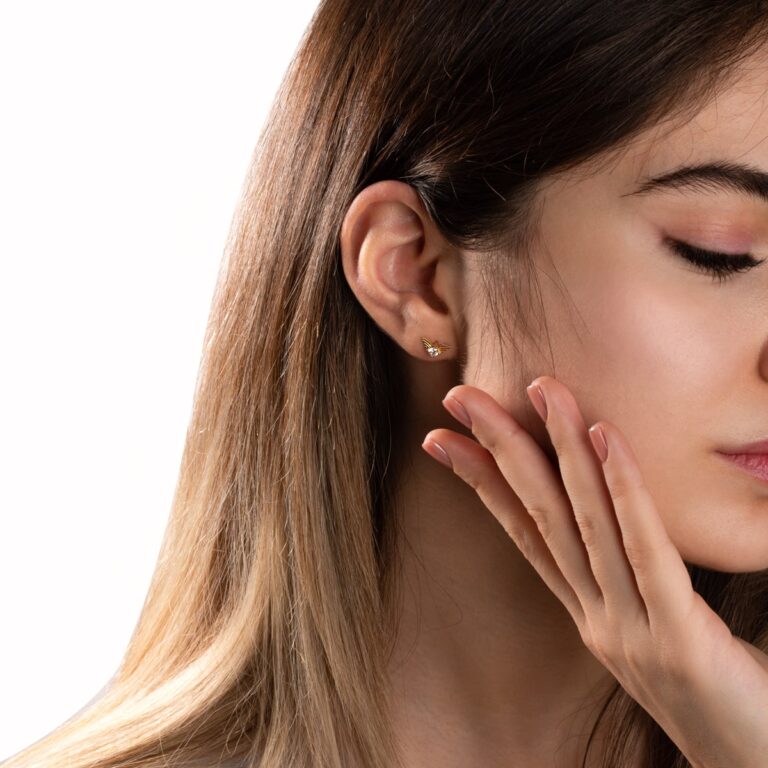 پیرسینگ طلا بال فرشته - تصویر 5