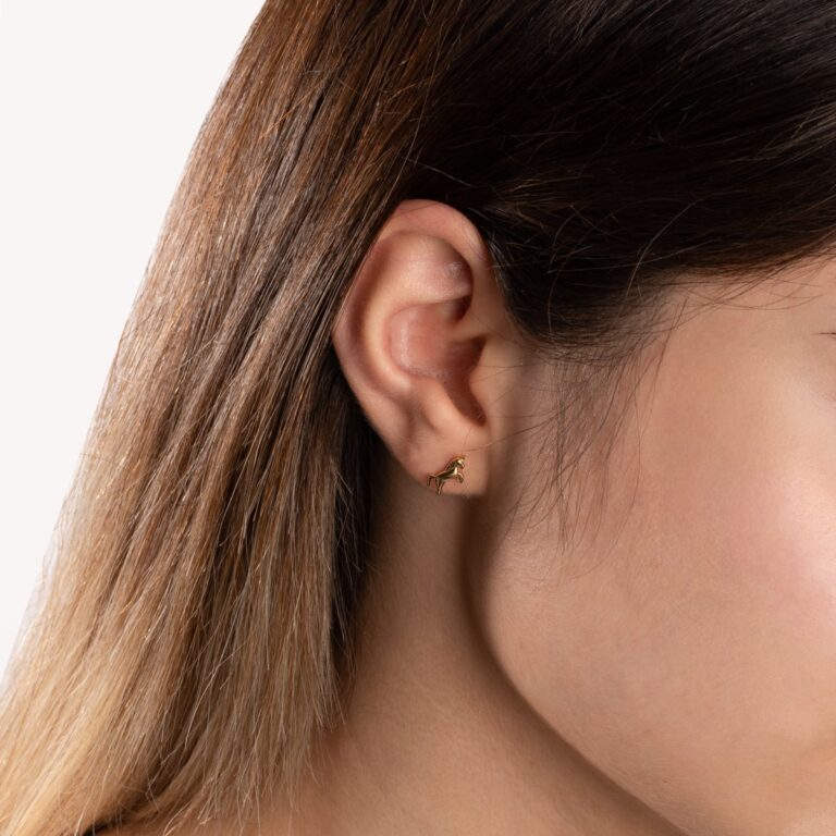 پیرسینگ طلا اسب - تصویر 5