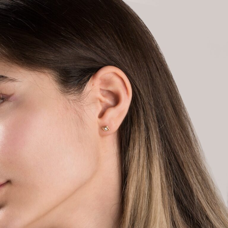 پیرسینگ طلا لوزی - تصویر 5