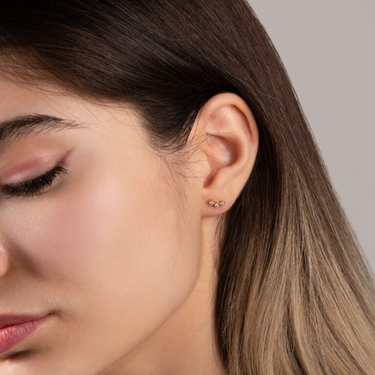 پیرسینگ طلا سه لونا - تصویر 5