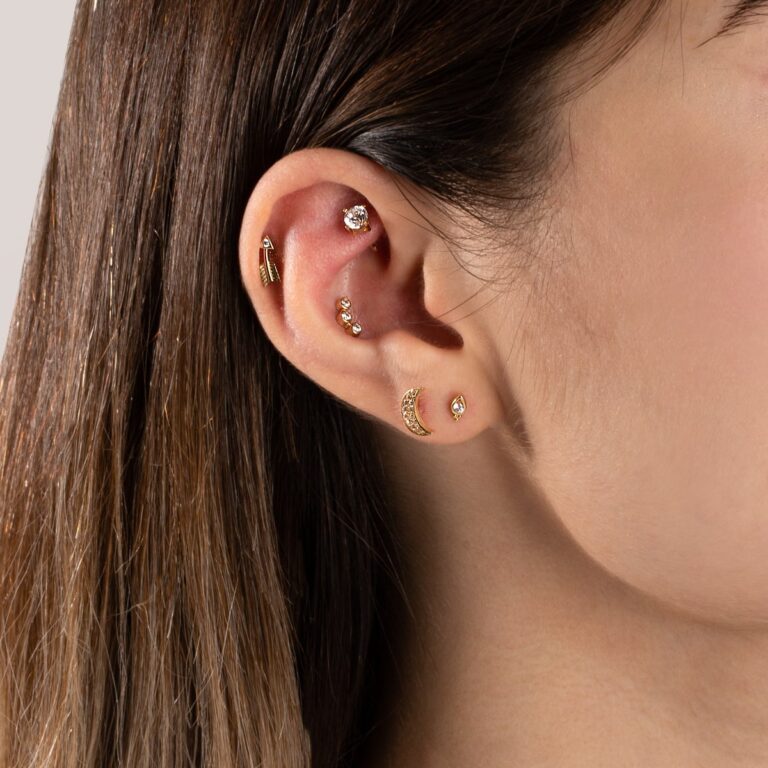 پیرسینگ طلا اشک توپی - تصویر 5