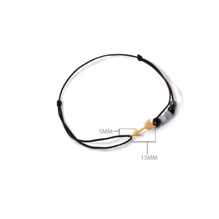 دستبند طلا بافت پیکان - تصویر 3