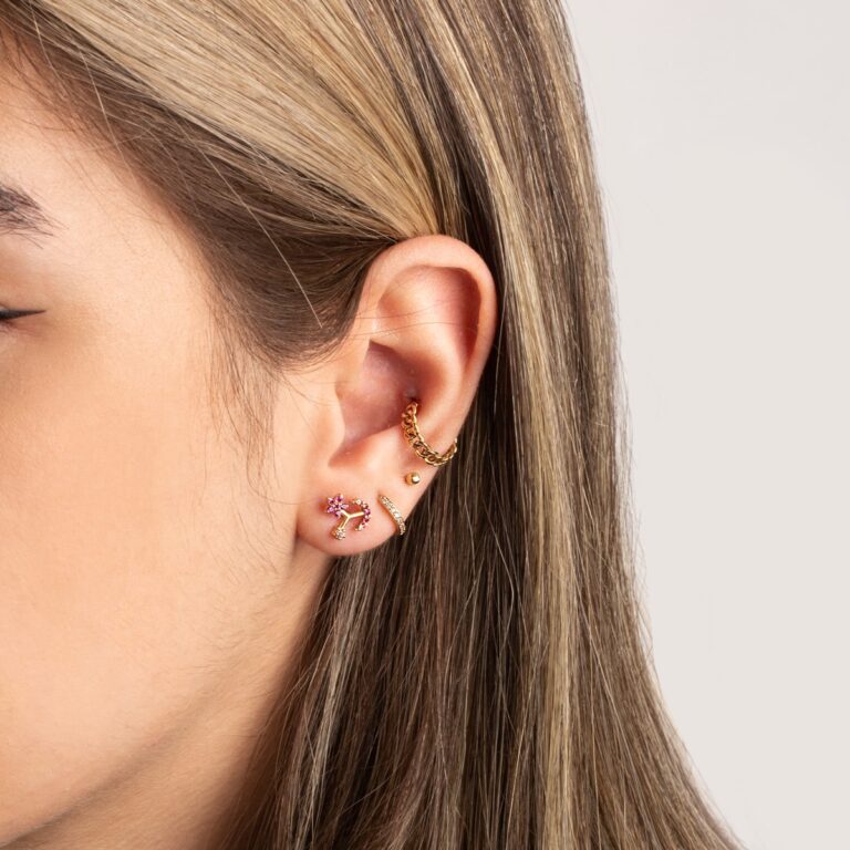 پیرسینگ طلا آسمان من - تصویر 3