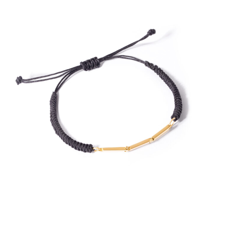 Adrien line woven gold bracelet g