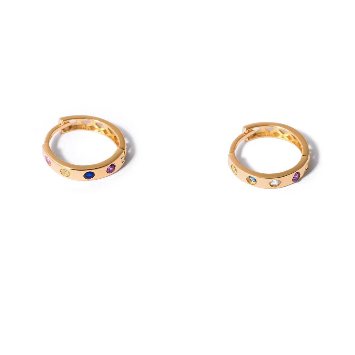 Alka colored gold ring earrings g