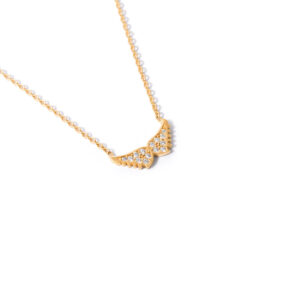 Angel wing gold necklace g