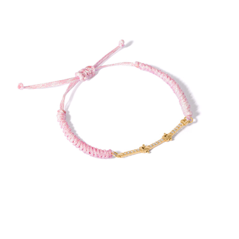 Darina line woven gold bracelet g