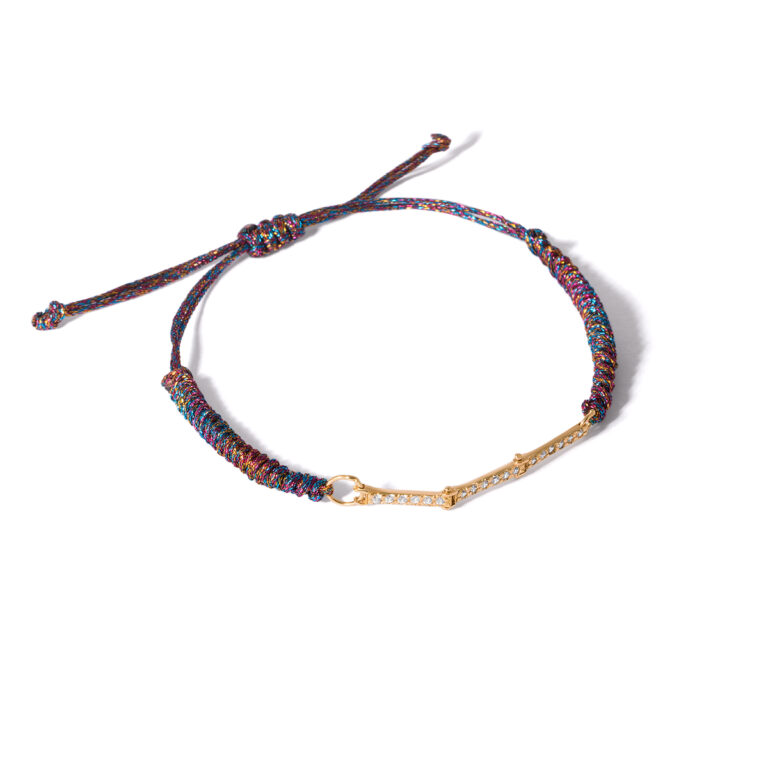 Darina line woven gold bracelet g