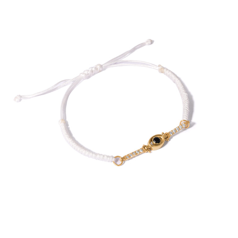 Eye weave gold bracelet g