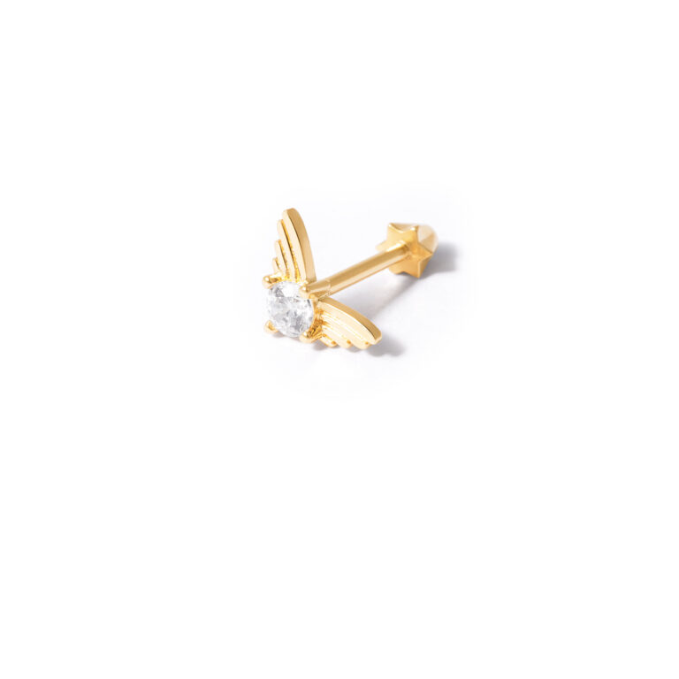 Gold angel wing piercing g
