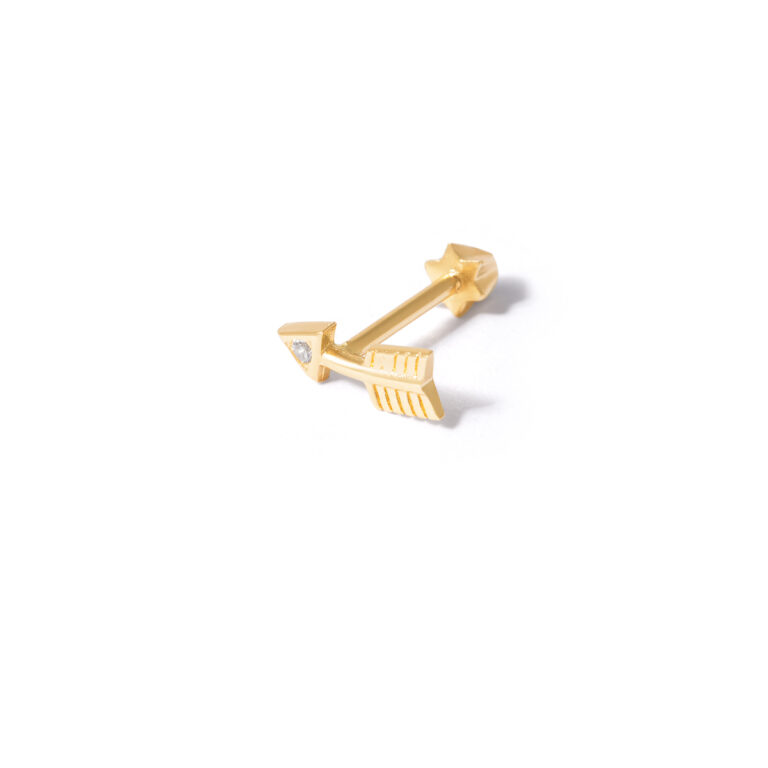 Gold arrow piercing g