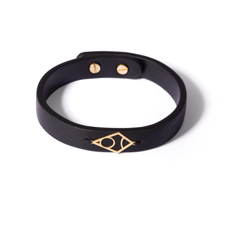 Kite leather gold bracelet g