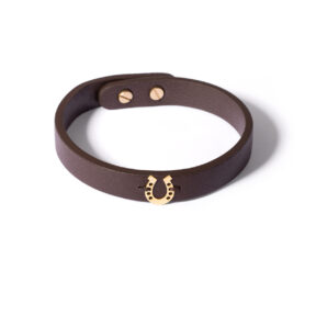 Leather gold bracelet g