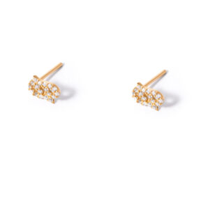 March gold earrings g