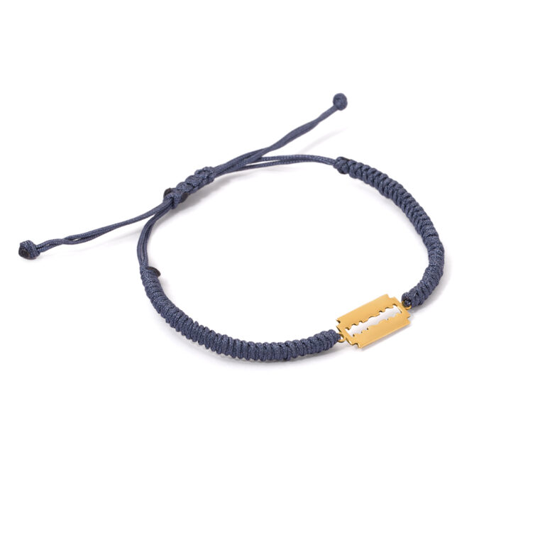 Razor woven gold bracelet g