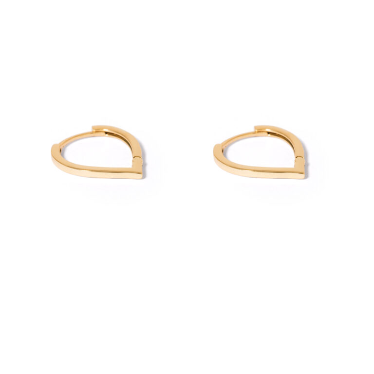 Tear drop gold earrings g