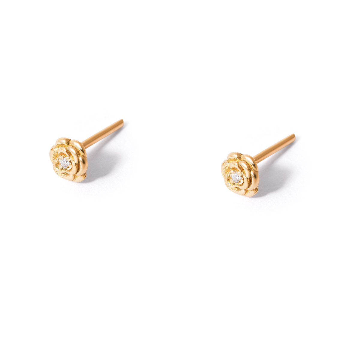 White rose gold earrings g