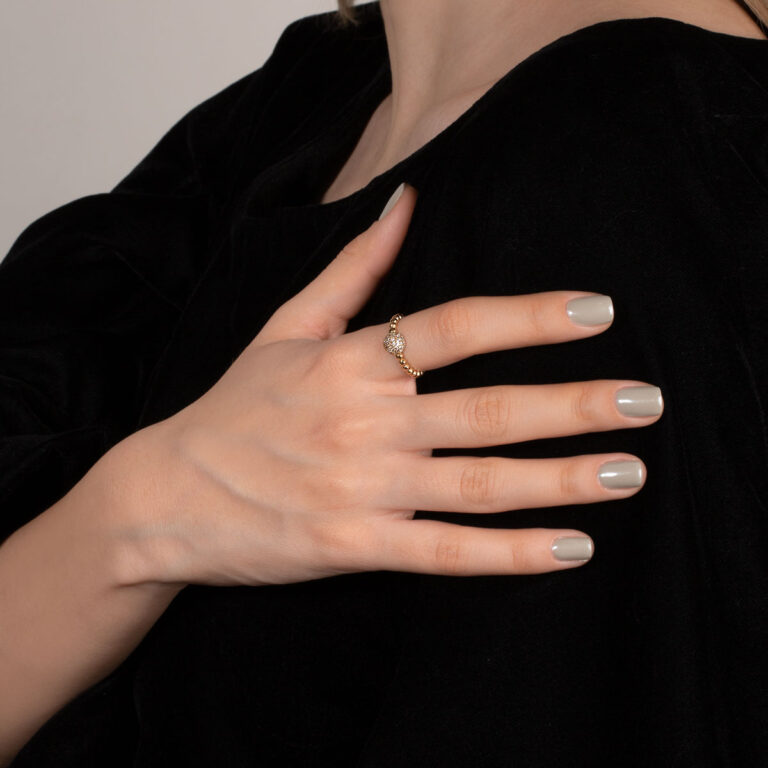 انگشتر طلا توپی گوی - تصویر 5